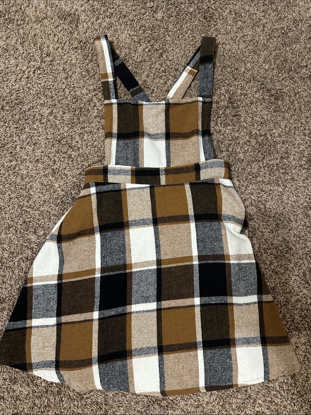 Plaid Pinafore Dress